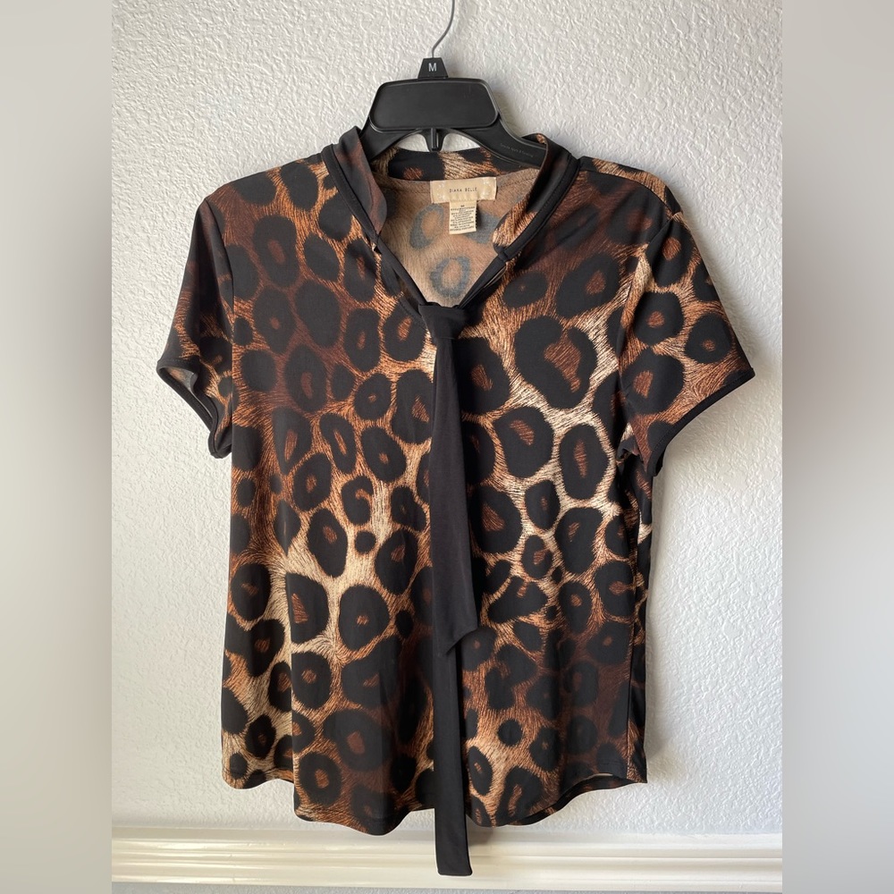 Diana belle leopard  print medium size top